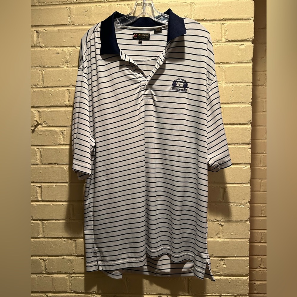 Men’s Monterey club collard polo shirt.